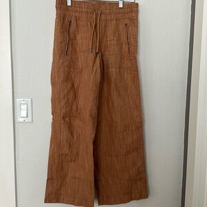 Athleta Cabo Linen Textured Wide Leg Pant - Petite